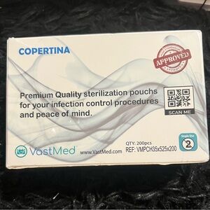 200PCs COPERTINA Self Seal Sterilization Pouches 3.5" x 5.25"